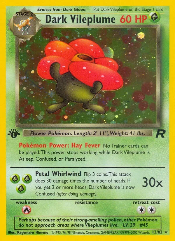 Dark Vileplume [1st Edition] Team Rocket Pokémon card