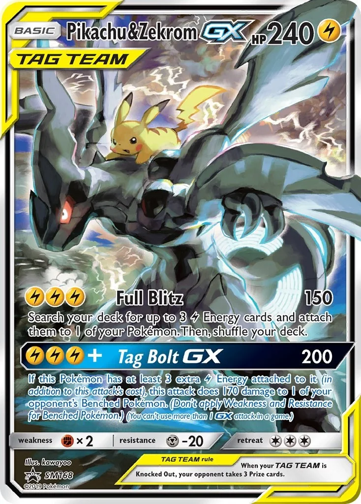 Pikachu & Zekrom GX Promo PSA 10 Pokémon card