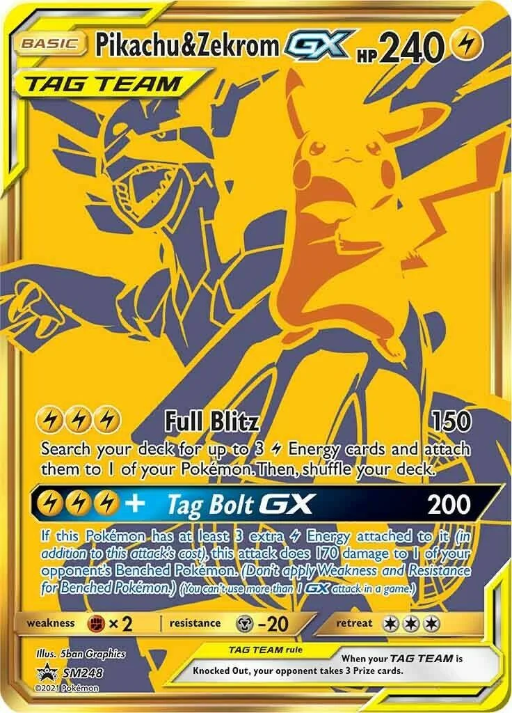 Pikachu & Zekrom GX Promo PSA 10 Pokémon card