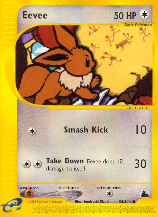 Eevee Skyridge PSA 9 Pokémon card
