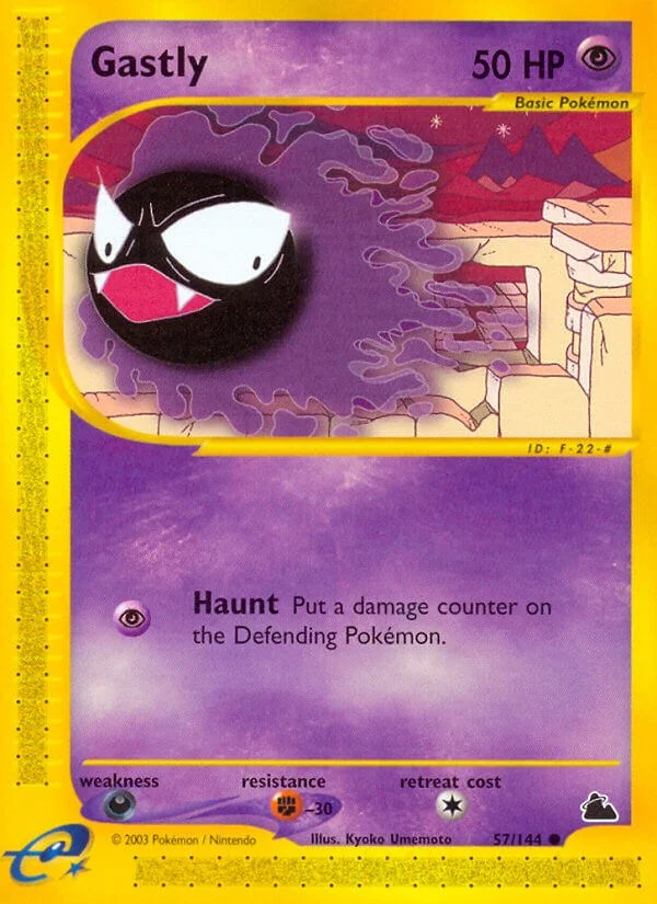 Gastly [Reverse Holo] Skyridge Pokémon card
