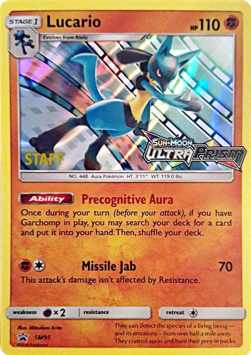 Lucario Promo Raw Pokémon card