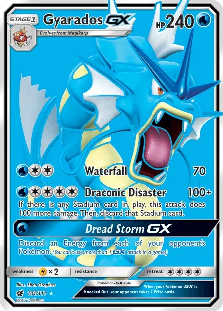 Gyarados GX Crimson Invasion PSA 10 Pokémon card