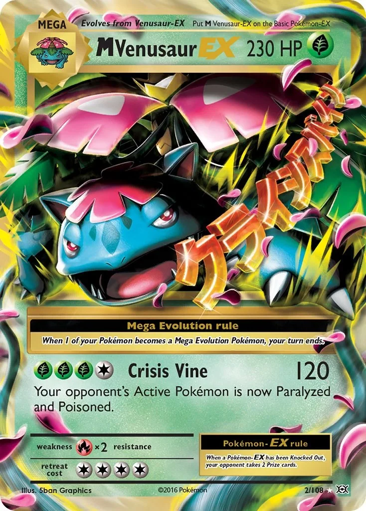 M Venusaur EX Evolutions PSA 10 Pokémon card