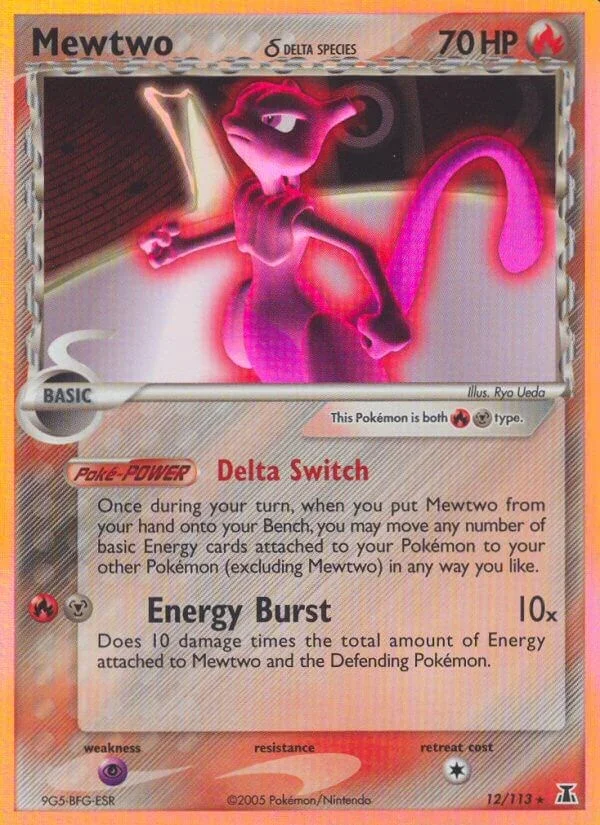 Mewtwo Delta Species PSA 9 Pokémon card