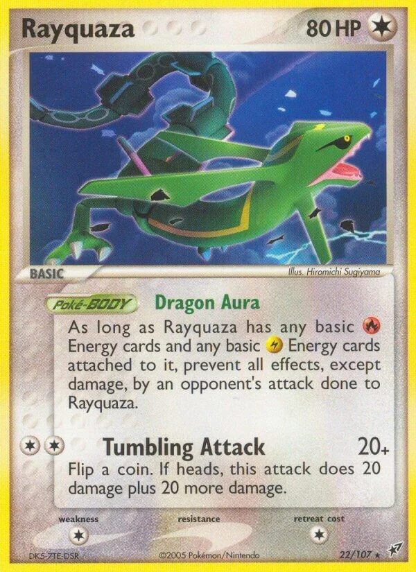 Rayquaza [Reverse Holo] Deoxys PSA 9 Pokémon card