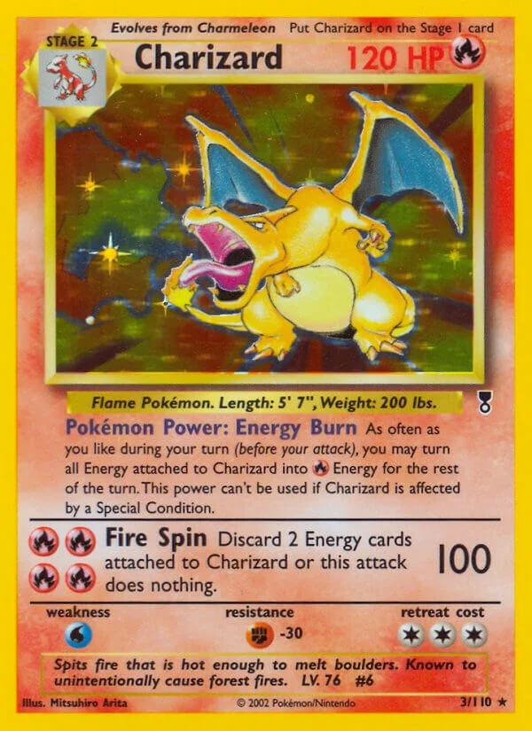 Charizard [Reverse Holo] Legendary Collection PSA 10 Pokémon card