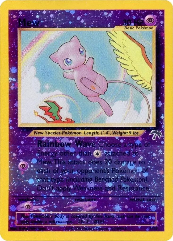 Mew Southern Islands PSA 9 Pokémon card