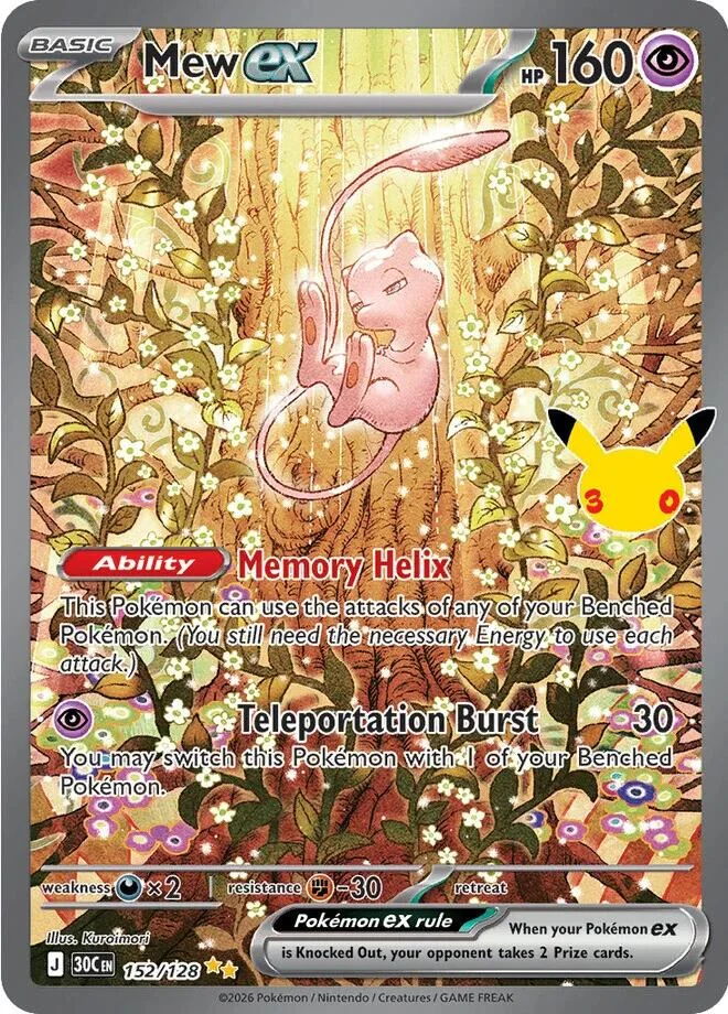 Mew Ex 30th Celebration PSA 10 Pokémon card