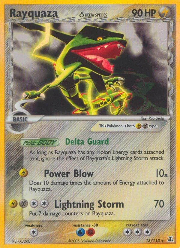 Rayquaza [Reverse Holo] Delta Species PSA 10 Pokémon card
