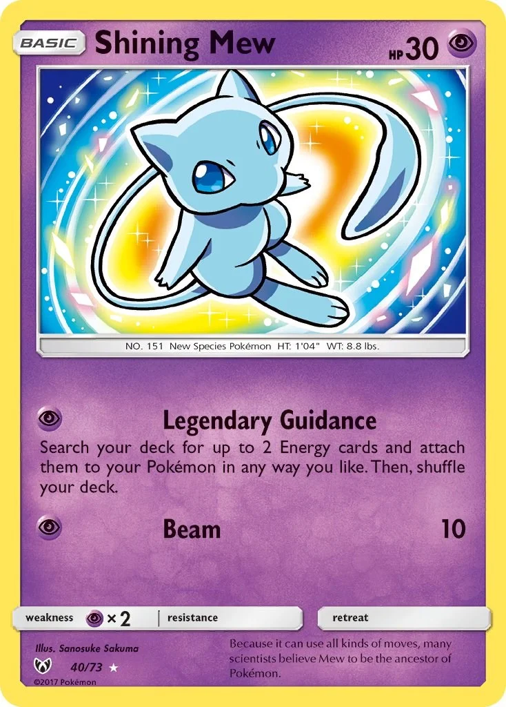 Shining Mew Shining Legends PSA 10 Pokémon card