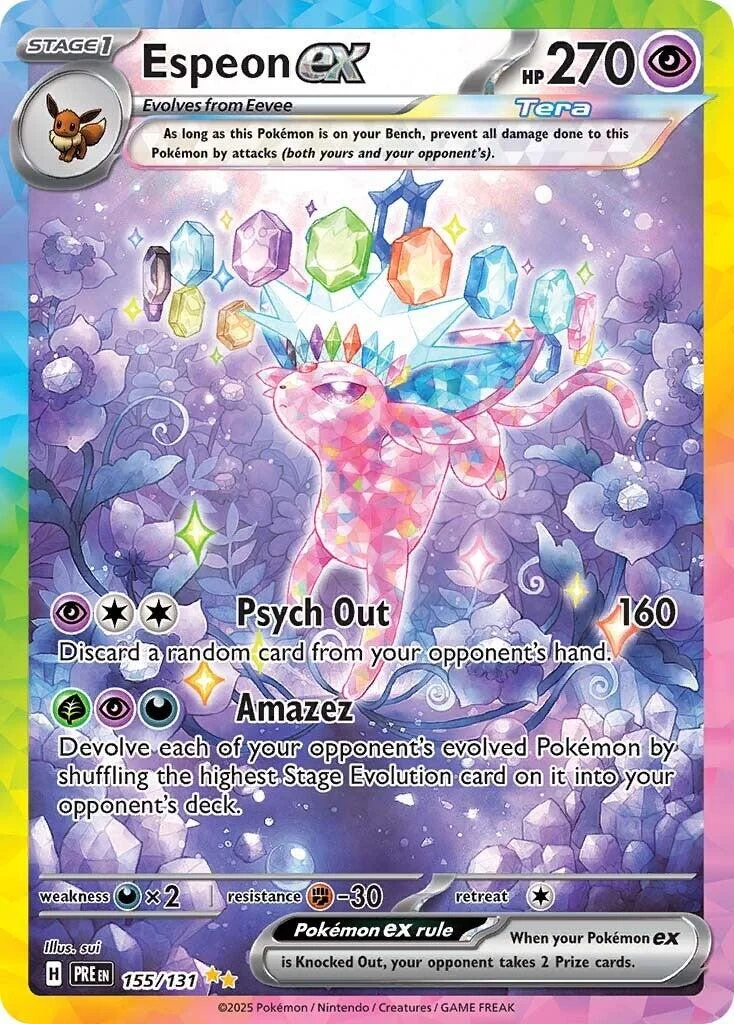Espeon ex Prismatic Evolutions PSA 10 Pokémon card