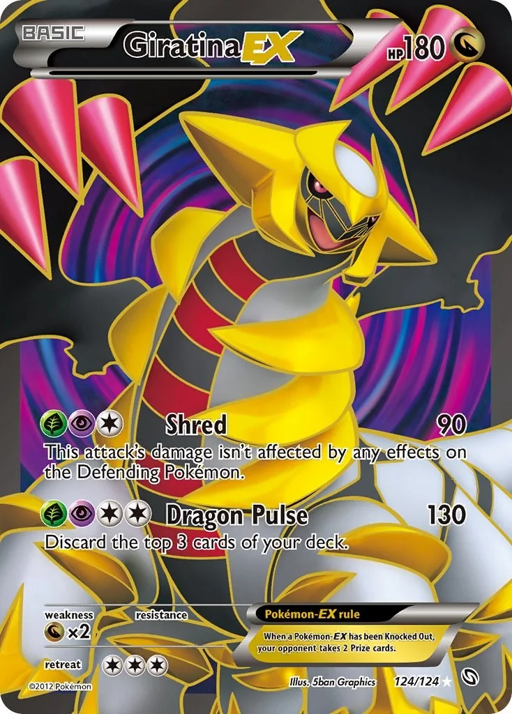 Giratina EX Dragons Exalted Raw Pokémon card