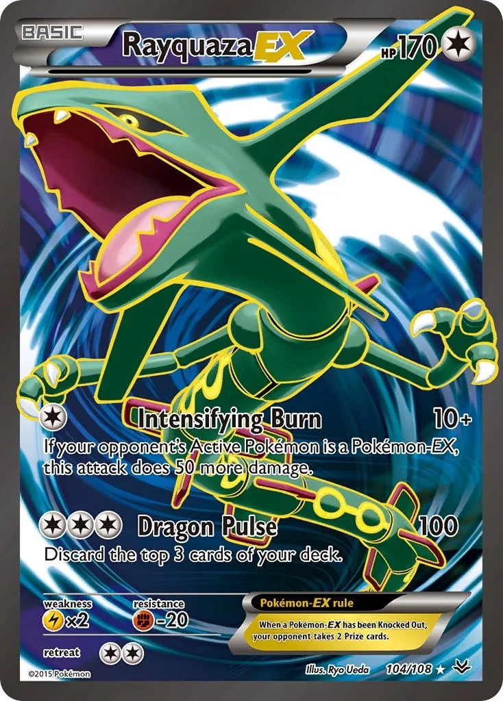 Rayquaza EX Roaring Skies PSA 9 Pokémon card