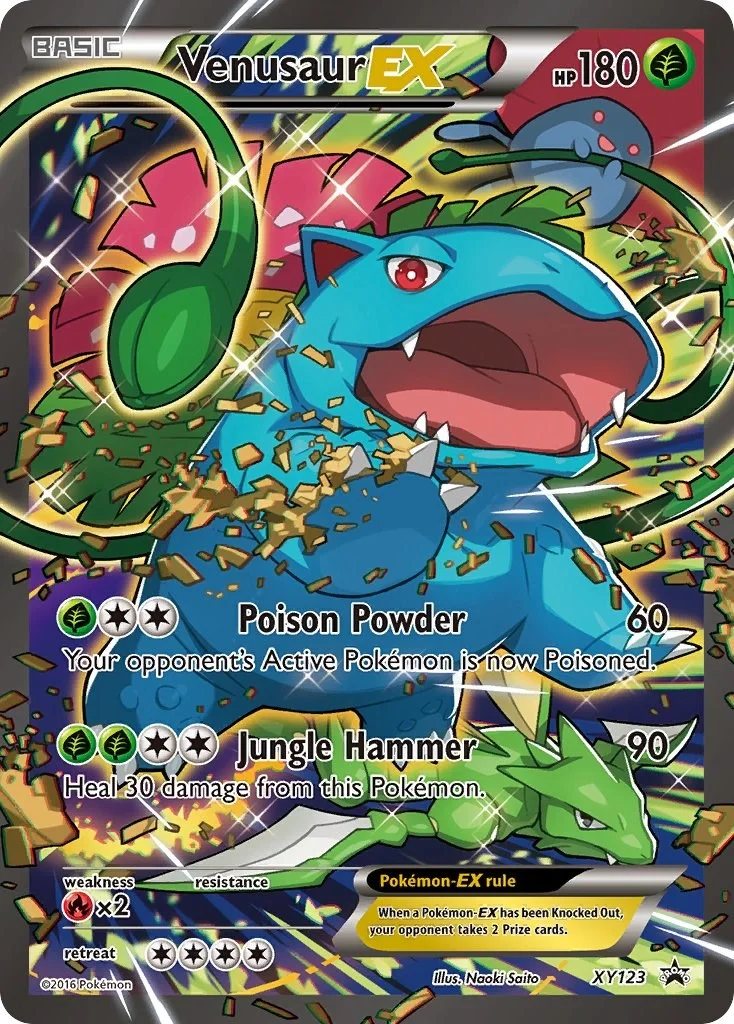 Venusaur EX Promo Raw Pokémon card