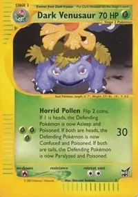 Dark Venusaur Best of Game PSA 9 Pokémon card