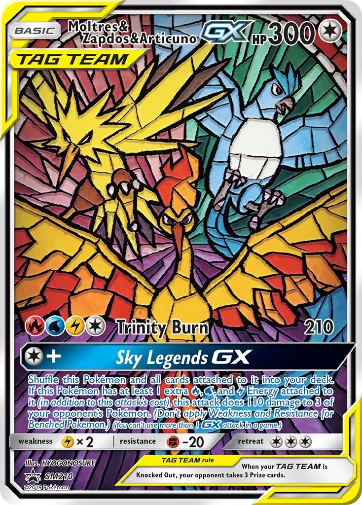 Moltres & Zapdos & Articuno GX Promo PSA 10 Pokémon card