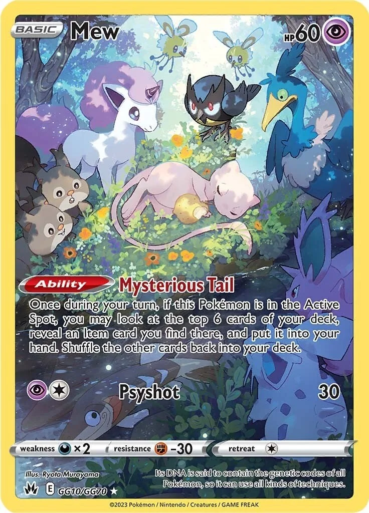 Mew Crown Zenith PSA 10 Pokémon card