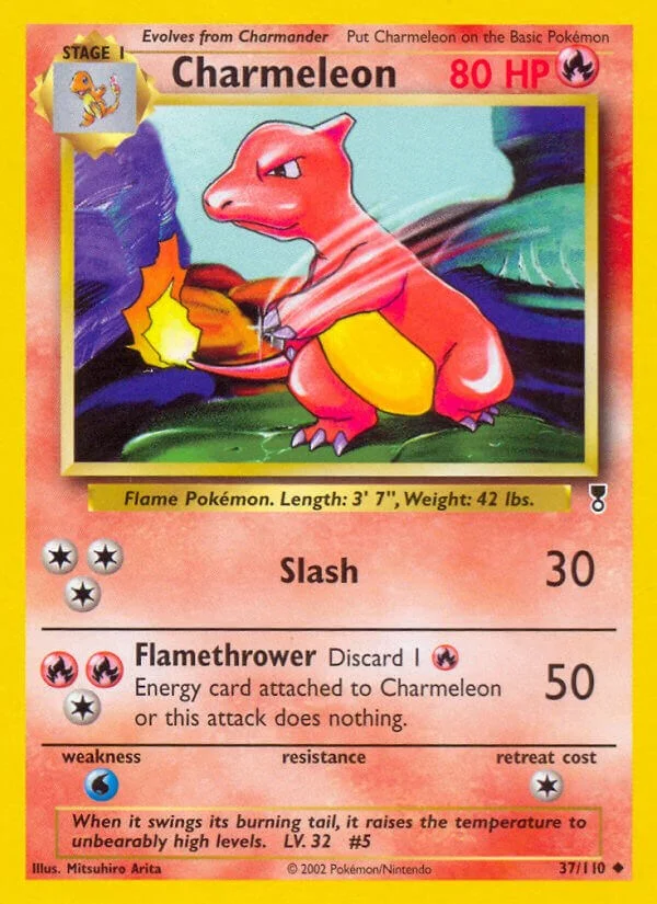 Charmeleon [Reverse Holo] Legendary Collection Pokémon card