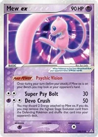 Mew EX Holon Phantoms PSA 9 Pokémon card