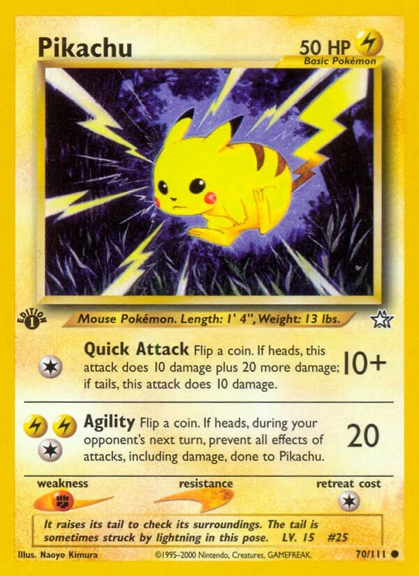 Pikachu [1st Edition] Neo Genesis PSA 10 Pokémon card