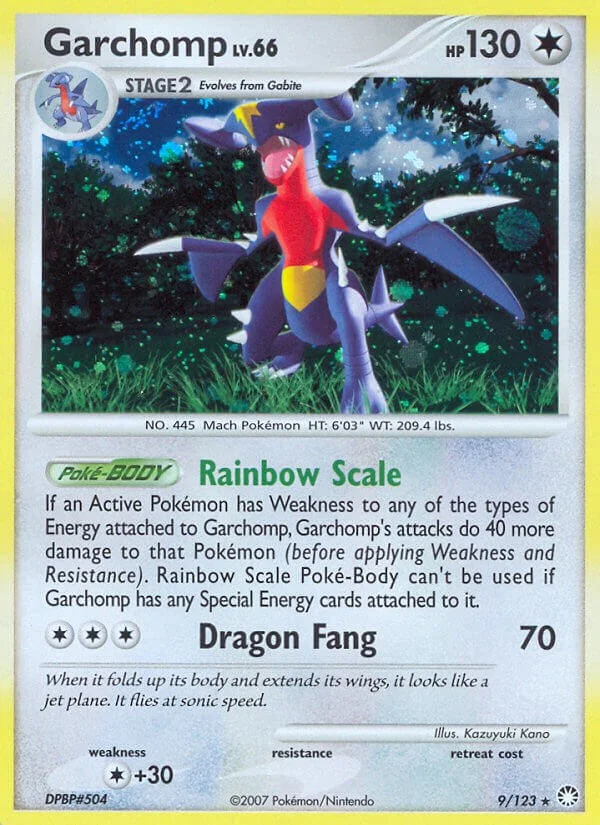 Garchomp Mysterious Treasures PSA 9 Pokémon card