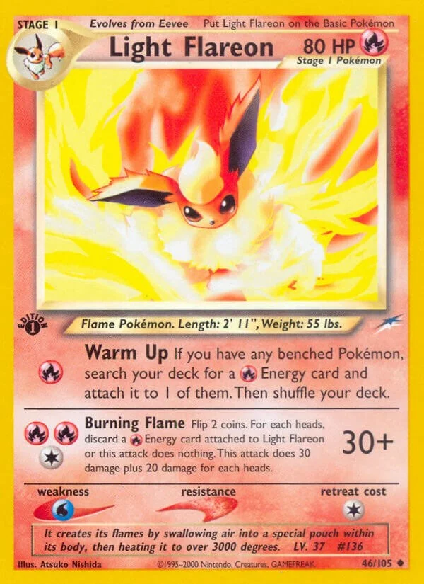 Light Flareon [1st Edition] Neo Destiny PSA 9 Pokémon card