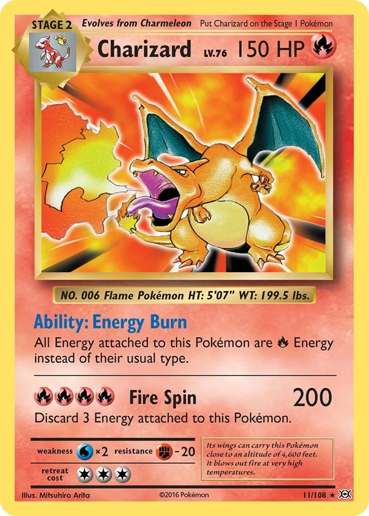 Charizard [Reverse Holo] Evolutions PSA 10 Pokémon card