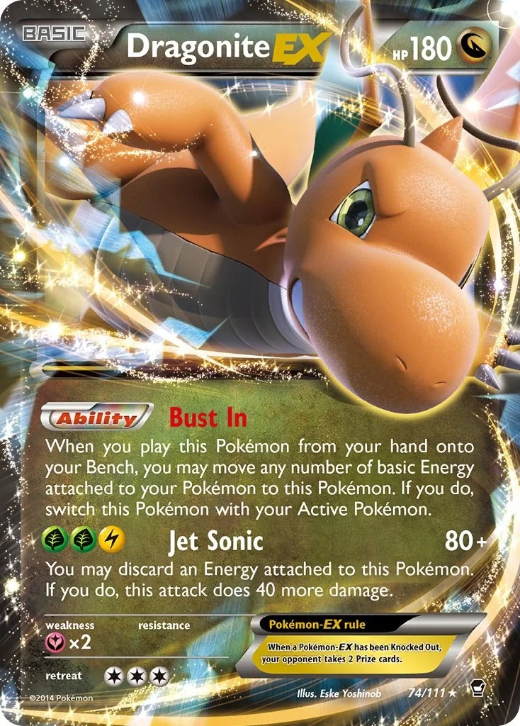 Dragonite EX Furious Fists PSA 10 Pokémon card