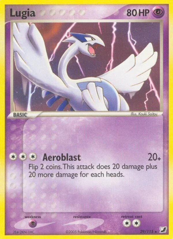 Lugia [Reverse Holo] Unseen Forces PSA 9 Pokémon card
