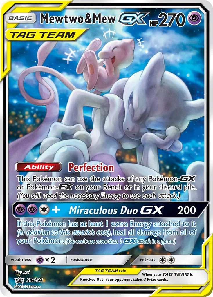 Mewtwo & Mew GX Promo PSA 10 Pokémon card