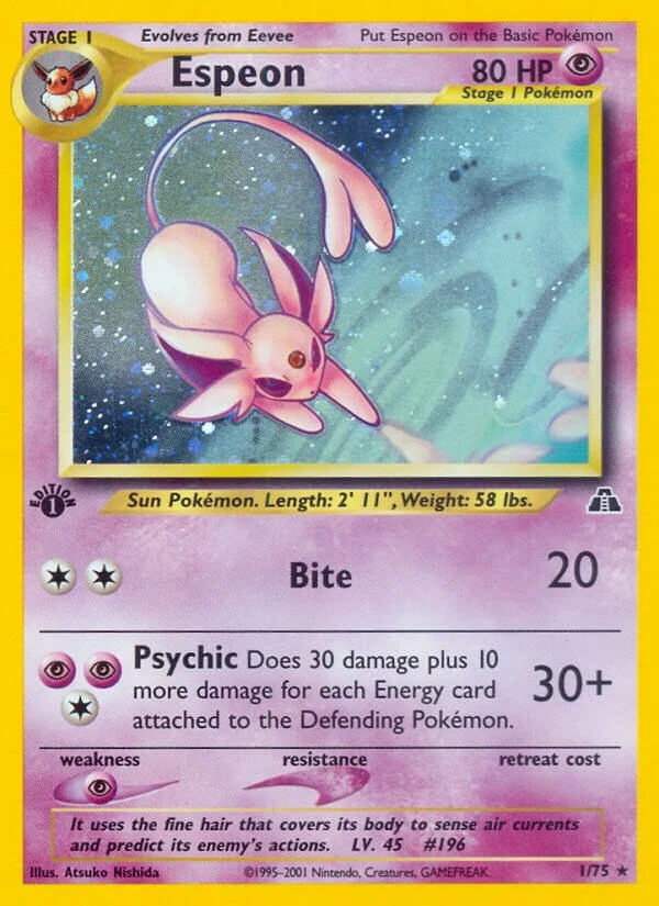 Espeon [1st Edition] Neo Discovery Pokémon card