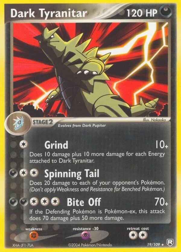 Dark Tyranitar [Reverse Holo] Team Rocket Returns PSA 9 Pokémon card