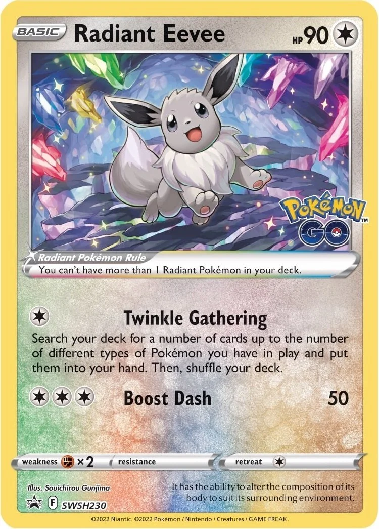 Radiant Eevee Promo PSA 10 Pokémon card